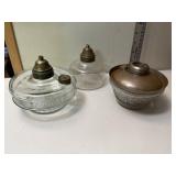 Oil lamp bases