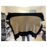 Small black and white Afghan