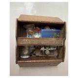 Wooden box for miscellaneous sewing and more