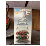 Christmas tree jar perfect for M&Ms
