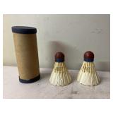 Vintage badminton birdies