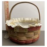 1985 Longaberger Christmas cookie basket