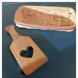 Longaberger basket and paddle