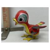 Vintage Wind up metal bird toy