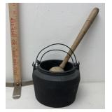 Cast iron smudge pot