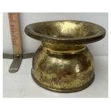 Brass spittoon