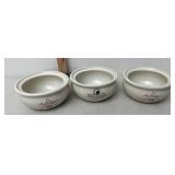 Zanesville stoneware soup bowls