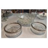 Cut glass bowls