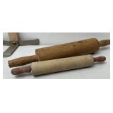 Vintage miniature rolling pins