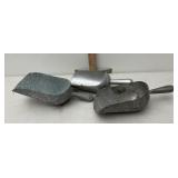 Galvanized and aluminum scoops