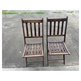 Wooden chairs