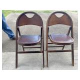 Wooden chairs