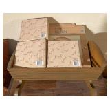 Cradle with miscellaneous decor