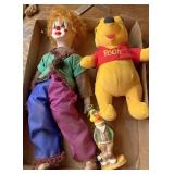 Clown Winnie the Pooh and Bert