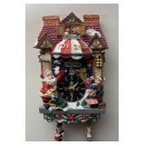 Christmas toy shop clock