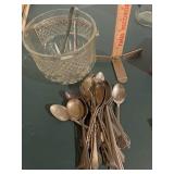 Ice bucket and spoons