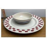 Hartstone plate & Ransbottom Bowl
