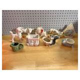 Pottery animals