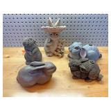 Rabbit sprinklers and decor