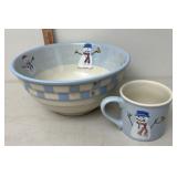Hartstone bowl and mug