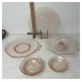 Pink depression glassware