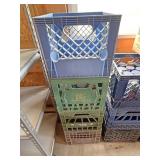 4- Milk crates 1 with paint