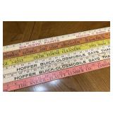 Zanesville advertising yardsticks