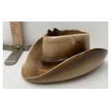 McCoy cowboy hat has crack