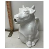 Pottery bull pitcher