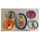 Vintage metal trays