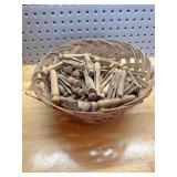 Wooden cloths pins