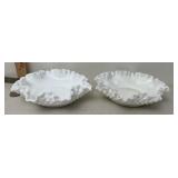 Fenton crimp topped bowls