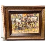 Leslie Cope framed oil painting