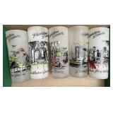 Plantation scenes glasses