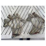 Cast iron fish pot holders