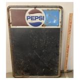 Pepsi metal menu board