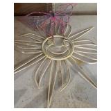 Butterfly and sun decor