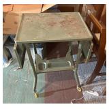Green typewriter stand
