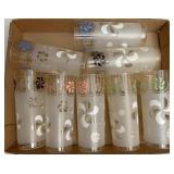 Retro Pinwheel drinking glasses