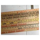 Zanesville Advertising Yardsticks