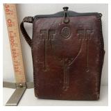 Leather money pouch