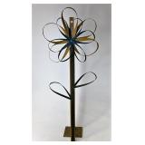 Longaberger Yellow and blue wood splint flower