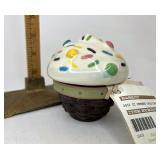 Longaberger CC Gathering chocolate cupcake with