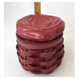 Longaberger Rosebud liner Protector and lid