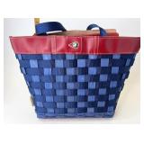 Longaberger 2009 red and blue large tote