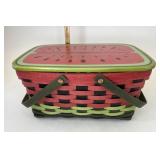 Longaberger med market Watermelon with Protector