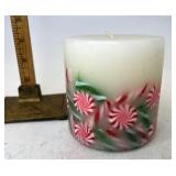 Longaberger Peppermint inclusion candle