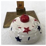 Longaberger All American miniature cupcake topper