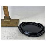 Longaberger Miniature black pottery base