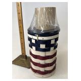 Longaberger Large fire cracker with Protector and